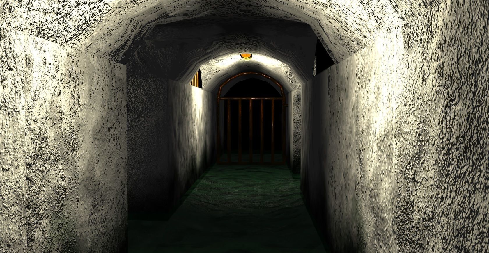 Tunnel with light in it Free low-poly 3D model_3