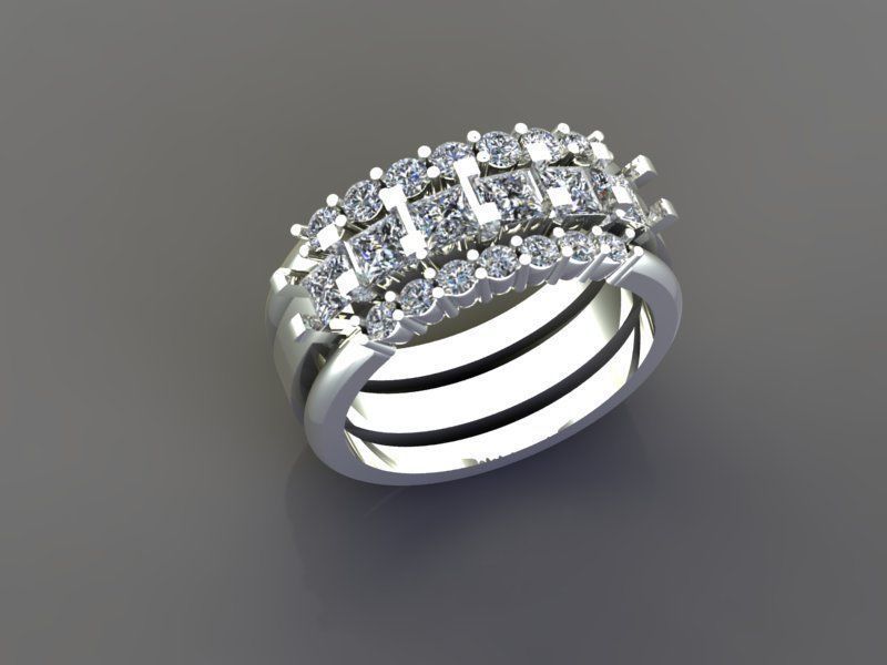 Brilliant ring 3D print model_1