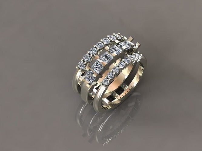 Brilliant ring 02 3D print model