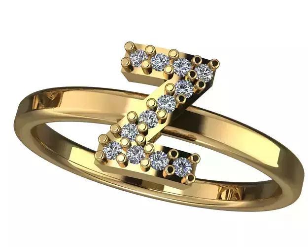 Letter Z ring