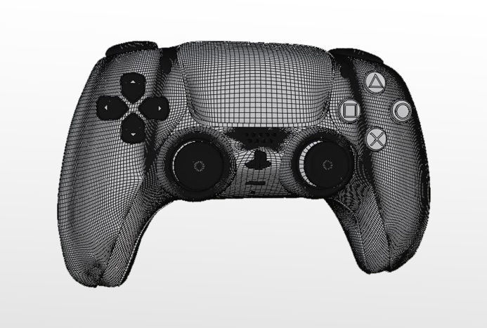 PS5 Controller  3D model_4