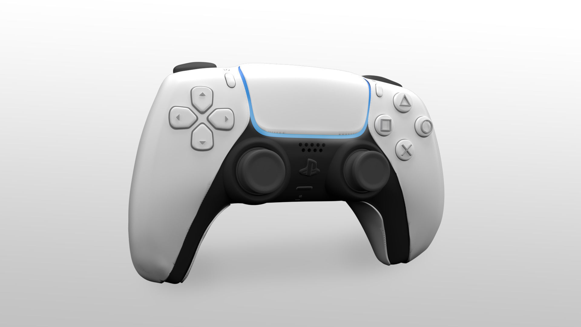 PS5 Controller  3D model_2