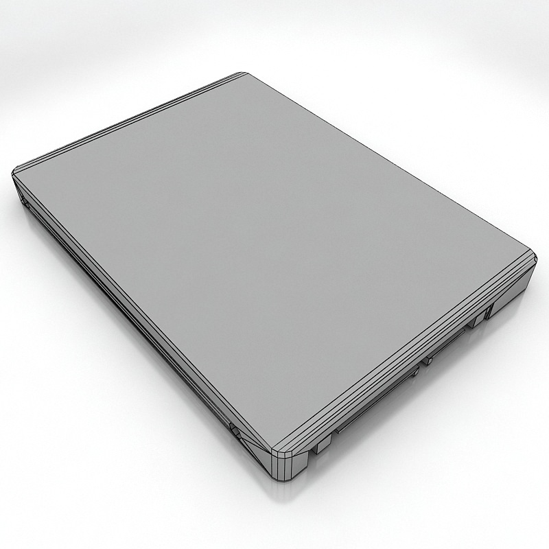 HyperX SSD Low-poly 3D model_3
