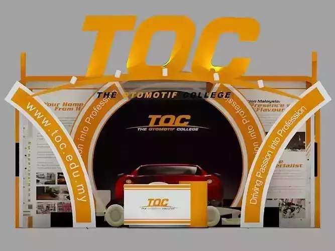 TOC Exhibition 6x6 Booth 3D model