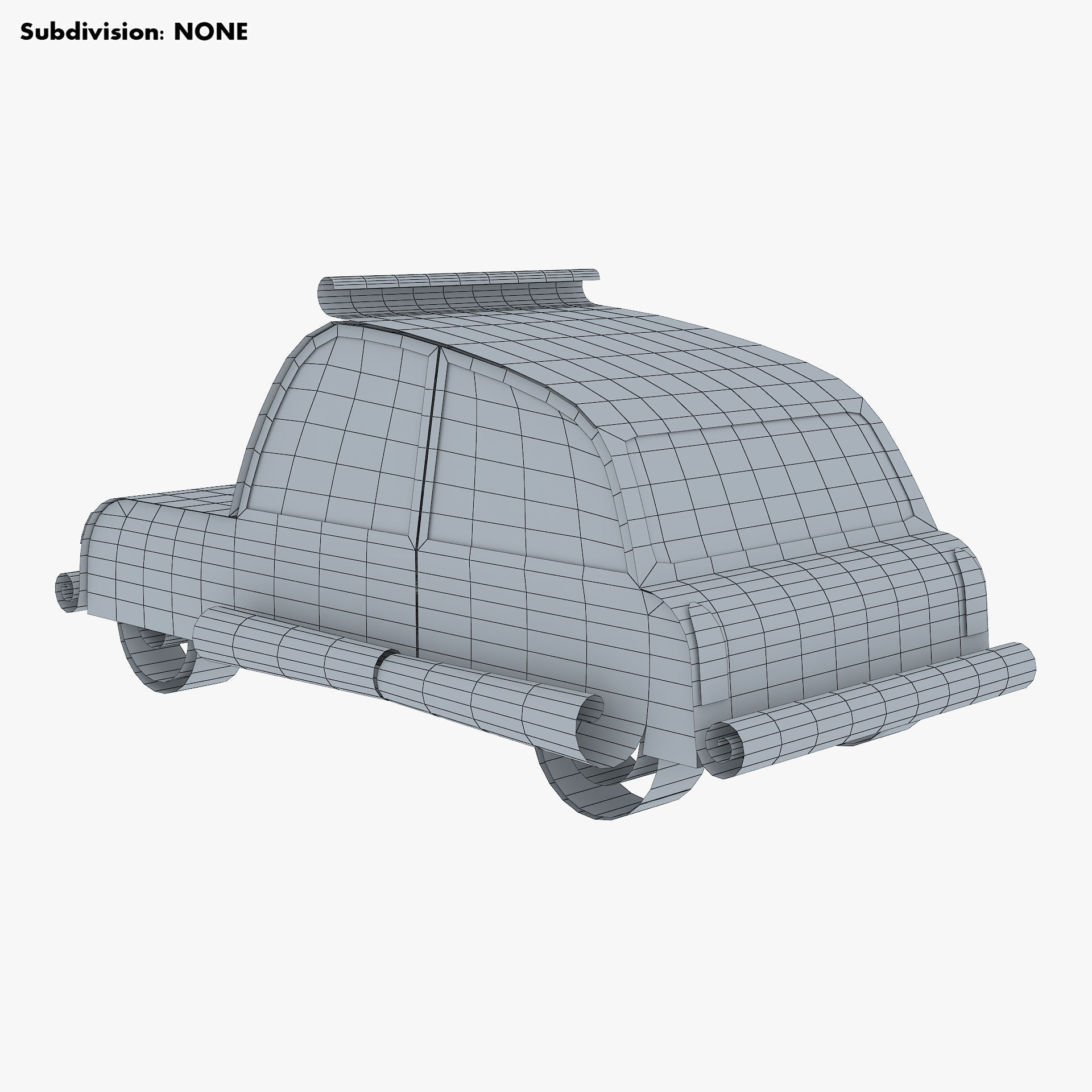 Car Hatchback Paper v 1 3D model_8