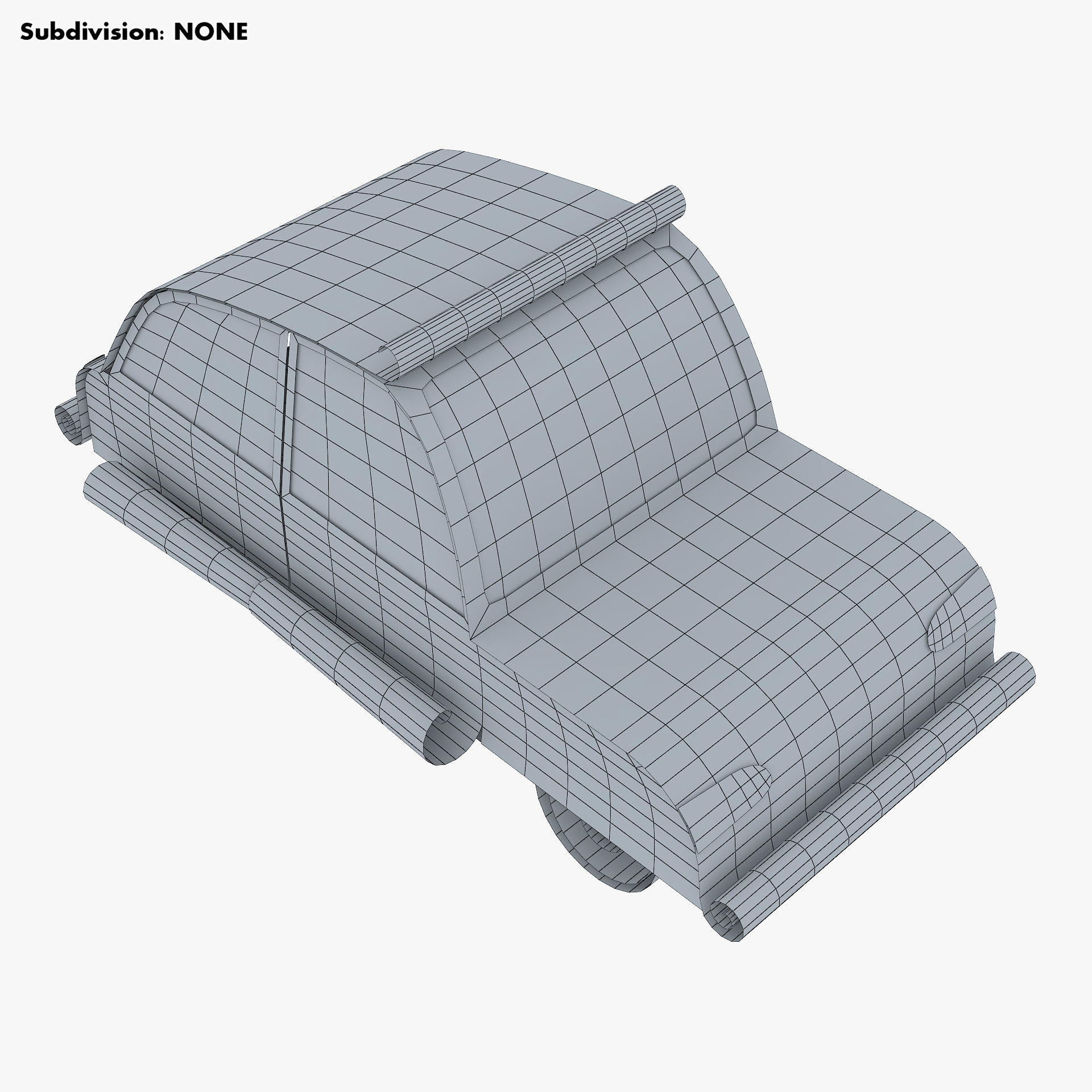 Car Hatchback Paper v 1 3D model_11