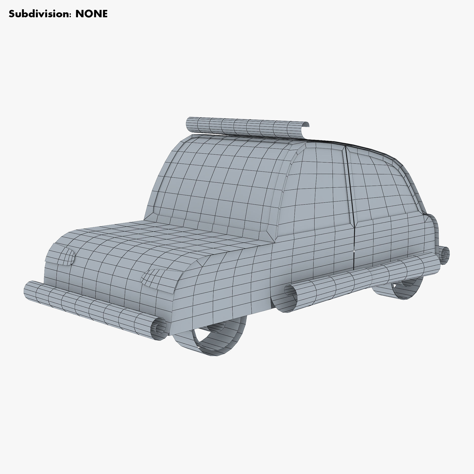 Car Hatchback Paper v 1 3D model_7