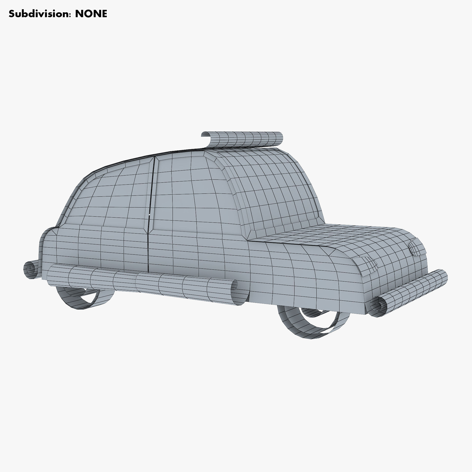 Car Hatchback Paper v 1 3D model_12