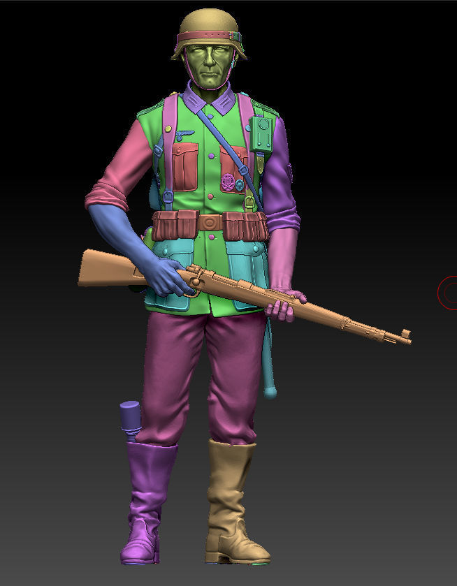 German soldier 3D print model_7