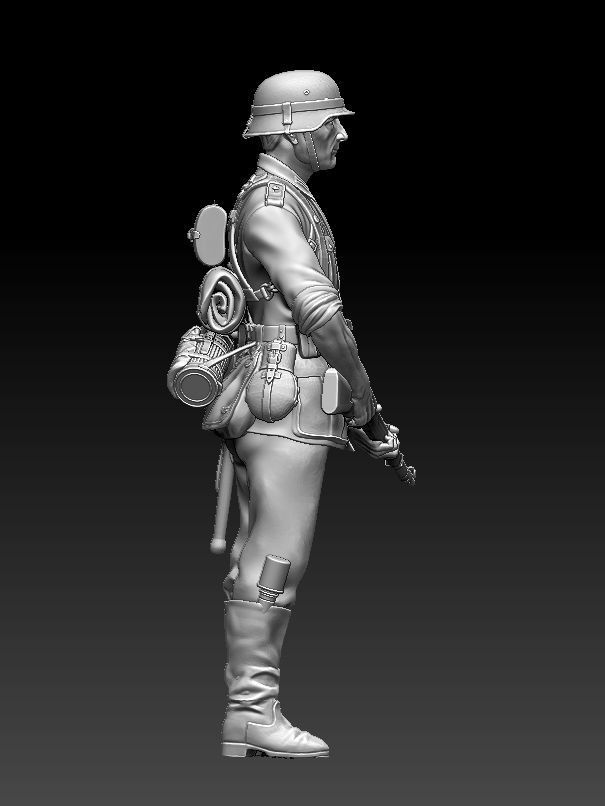 German soldier 3D print model_5