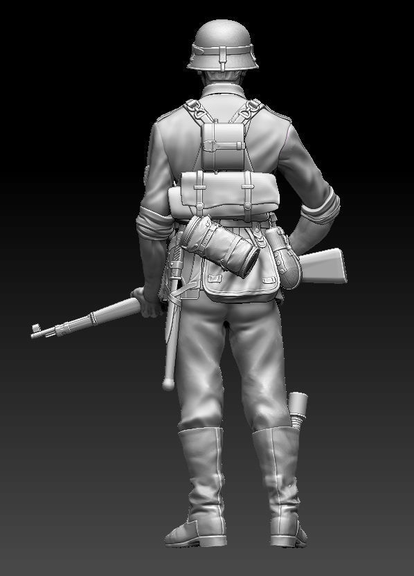German soldier 3D print model_4
