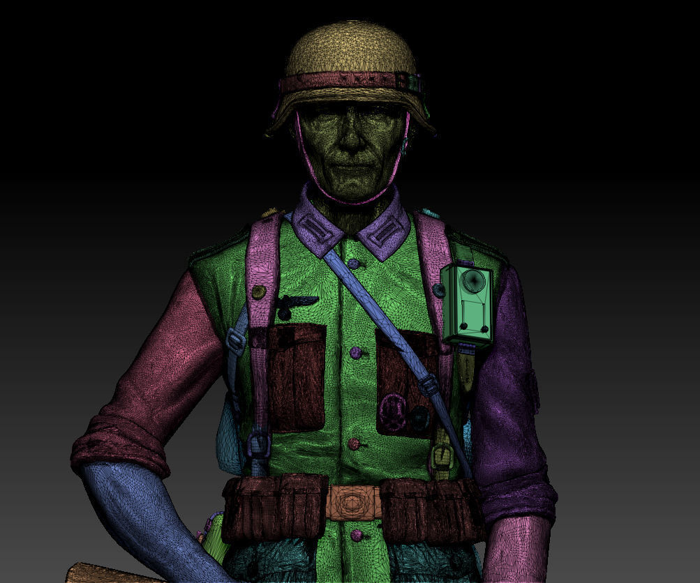 German soldier 3D print model_6