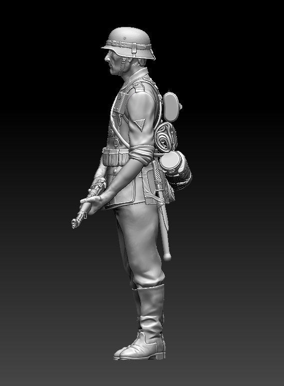 German soldier 3D print model_8