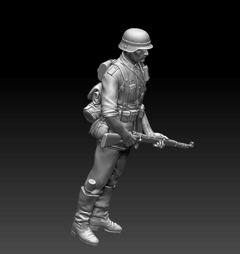 German soldier 3D print model_9