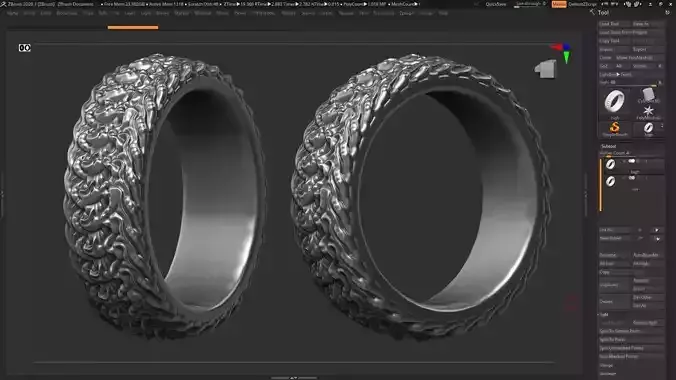 High detailed ring 3D print model 3D print model 3D print model 3D print model