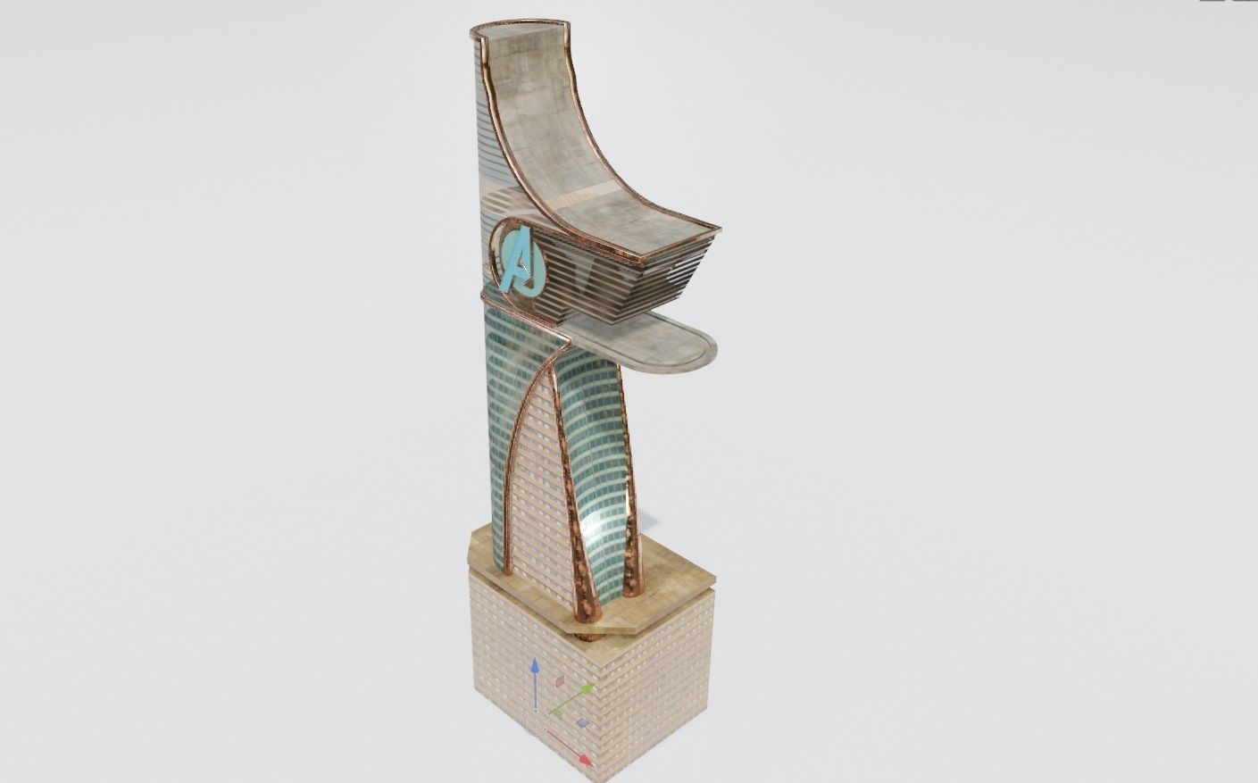 Avengers tony stark tower 3D model_7