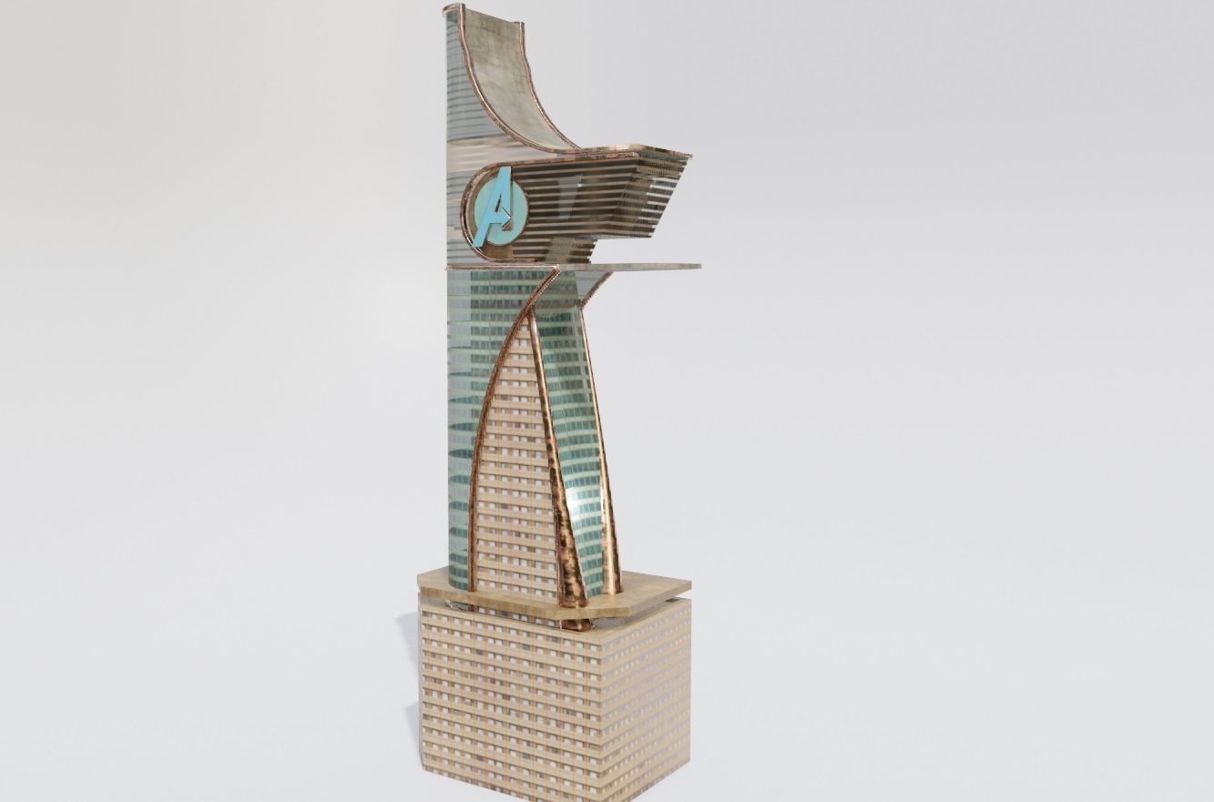 Avengers tony stark tower 3D model_5