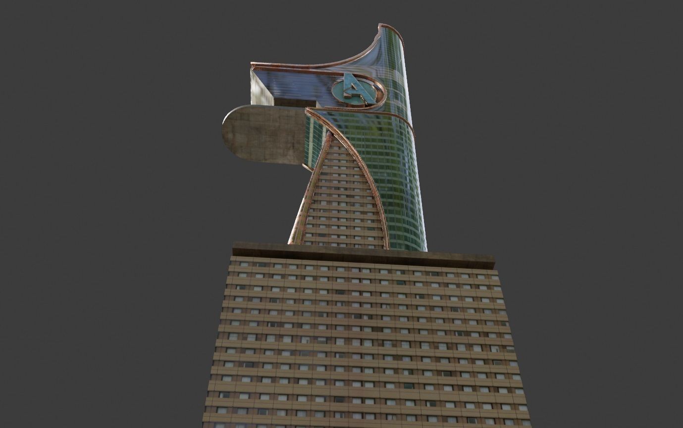 Avengers tony stark tower 3D model_8
