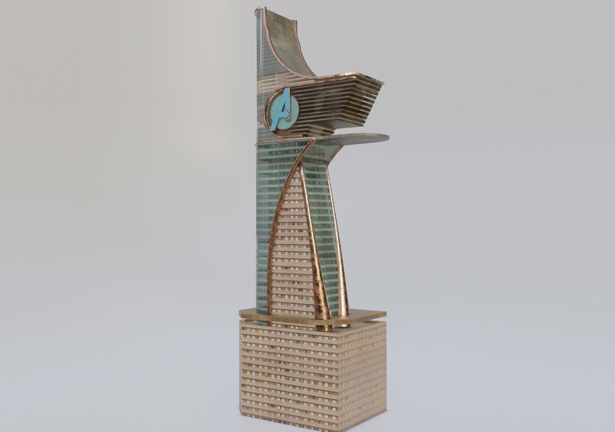 Avengers tony stark tower 3D model_6