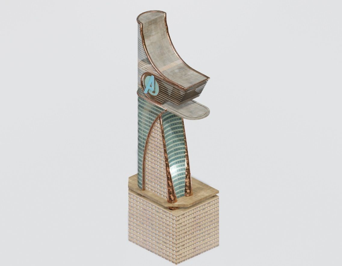 Avengers tony stark tower 3D model_3