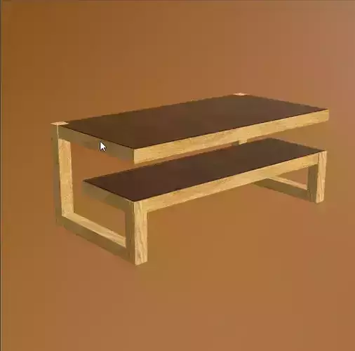 Coffee Table 8 Low-poly 3D model