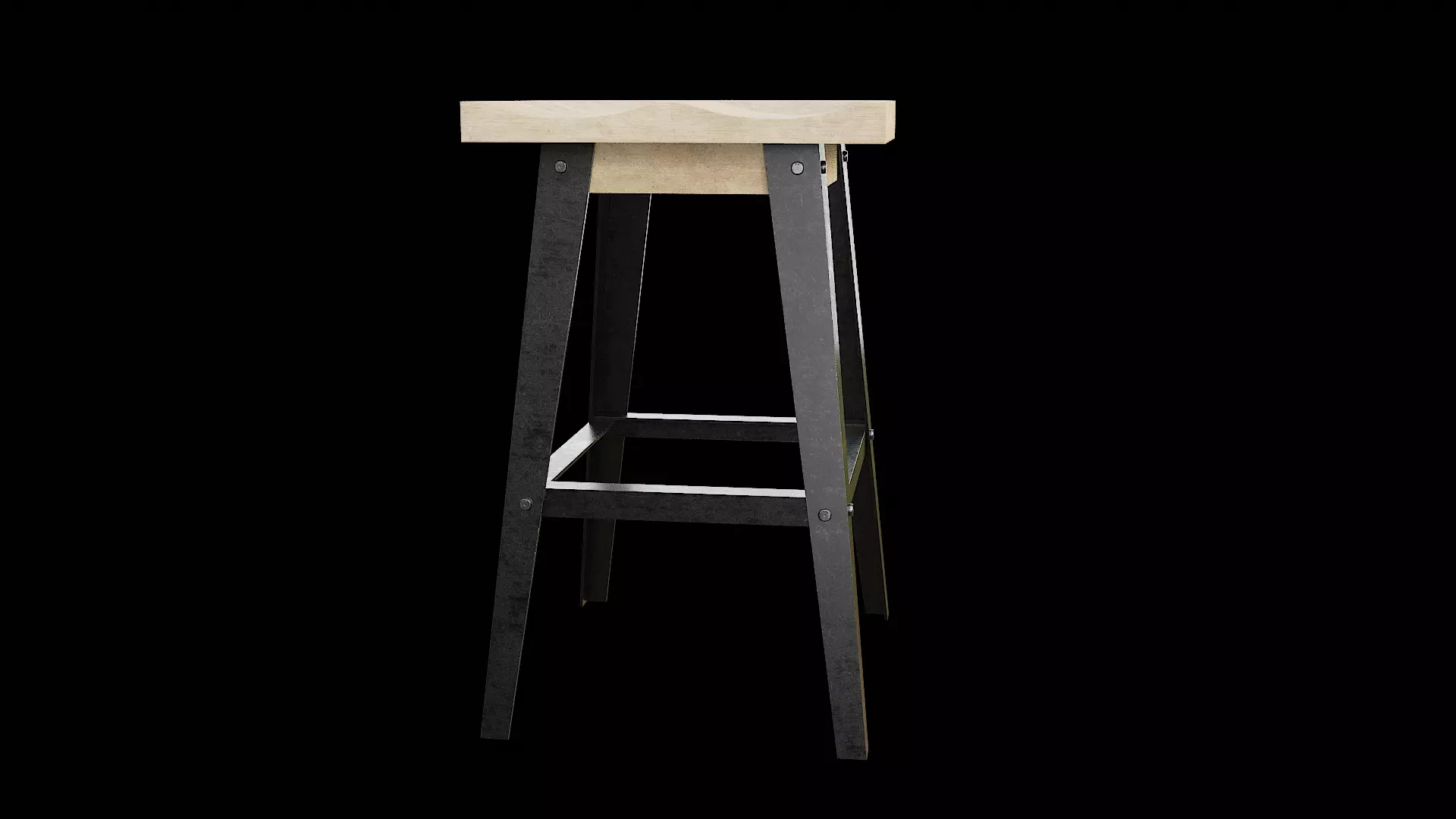 Bar Chair 04 Low-poly 3D model