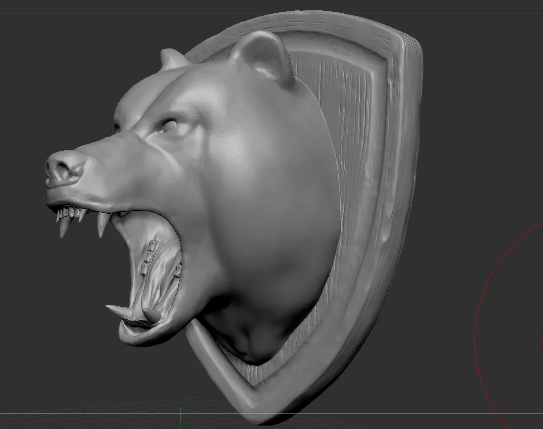 Bear Head 3D print model