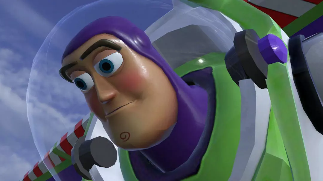 BUZZ-003 Flying Animation Low-poly 3D model_0