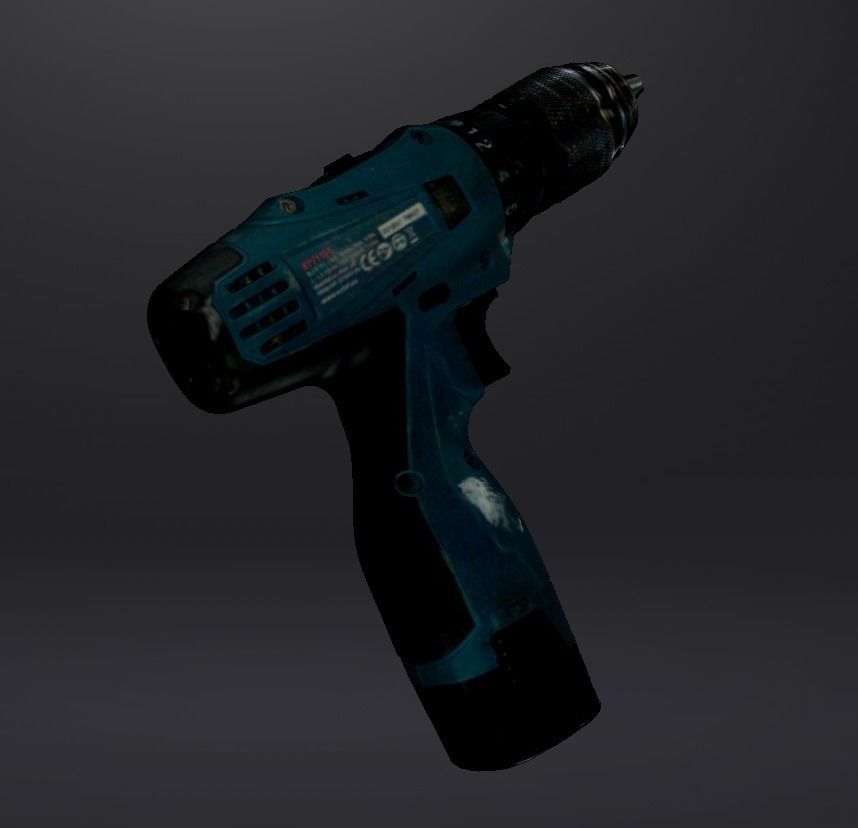 Battery powered handdrill 3D model CGTrader