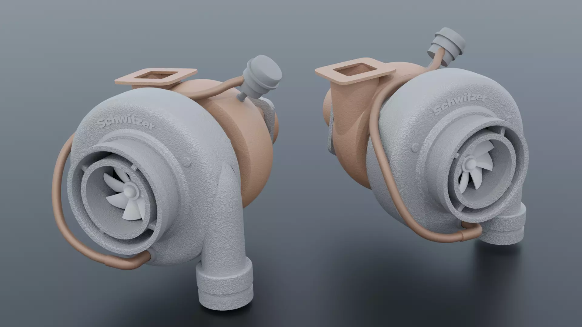 Turbo Schwitzer Detailed Free 3D model