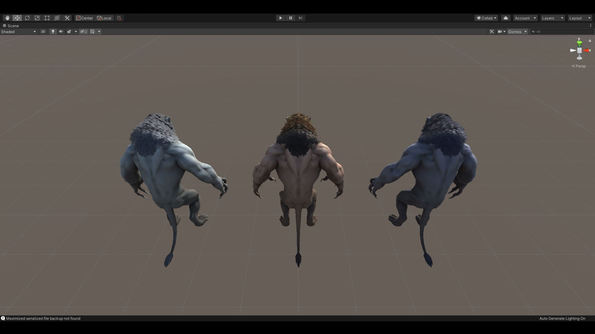 Humanoid Lion - Rigged - Animated - Game Ready Low-poly 3D model_16