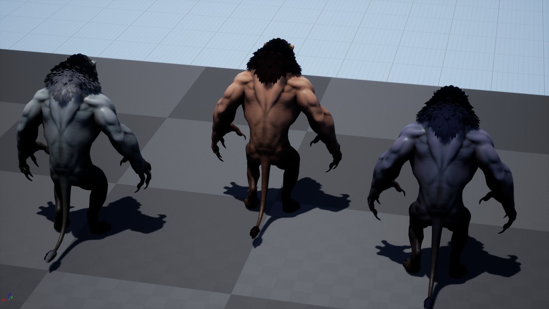 Humanoid Lion - Rigged - Animated - Game Ready Low-poly 3D model_19