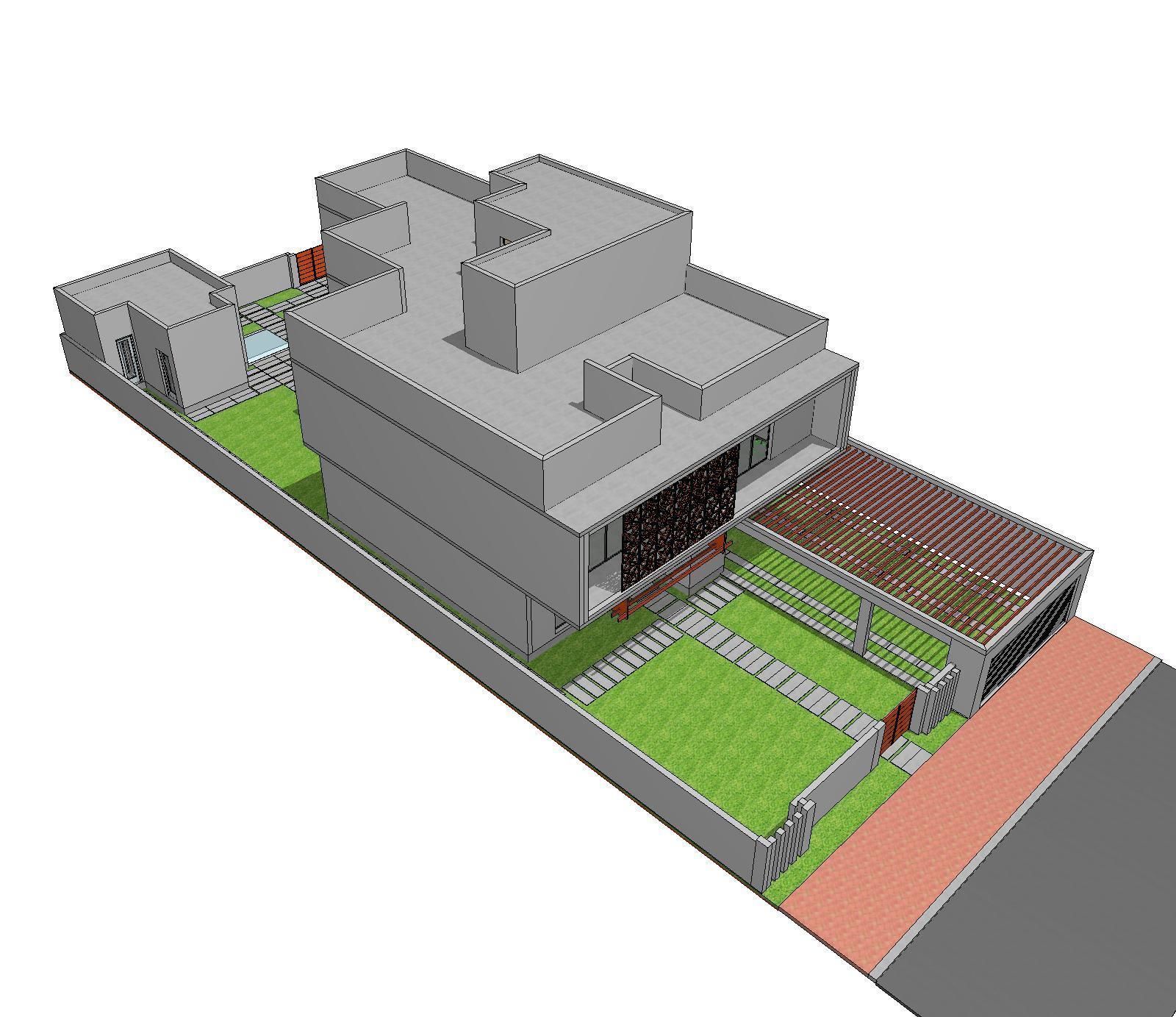 Urban House Concept 3D model_5