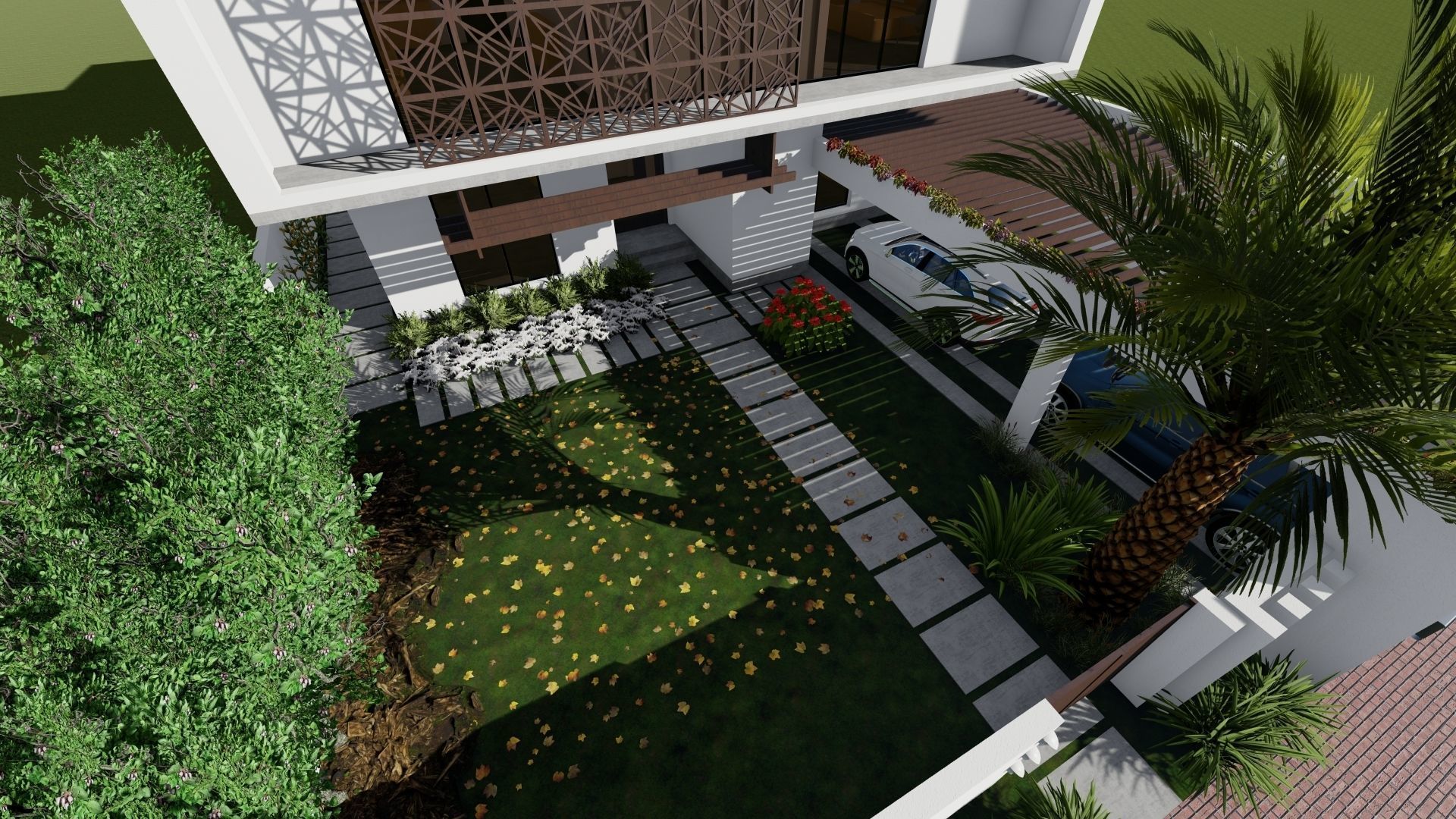 Urban House Concept 3D model_1