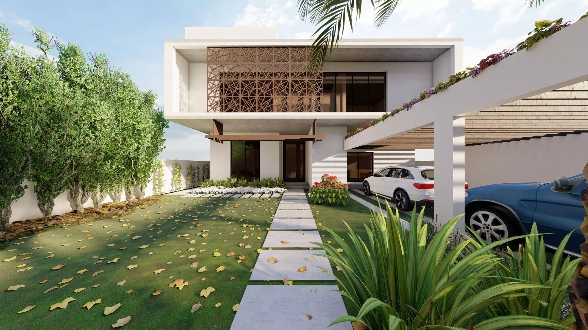 Urban House Concept 3D model_0