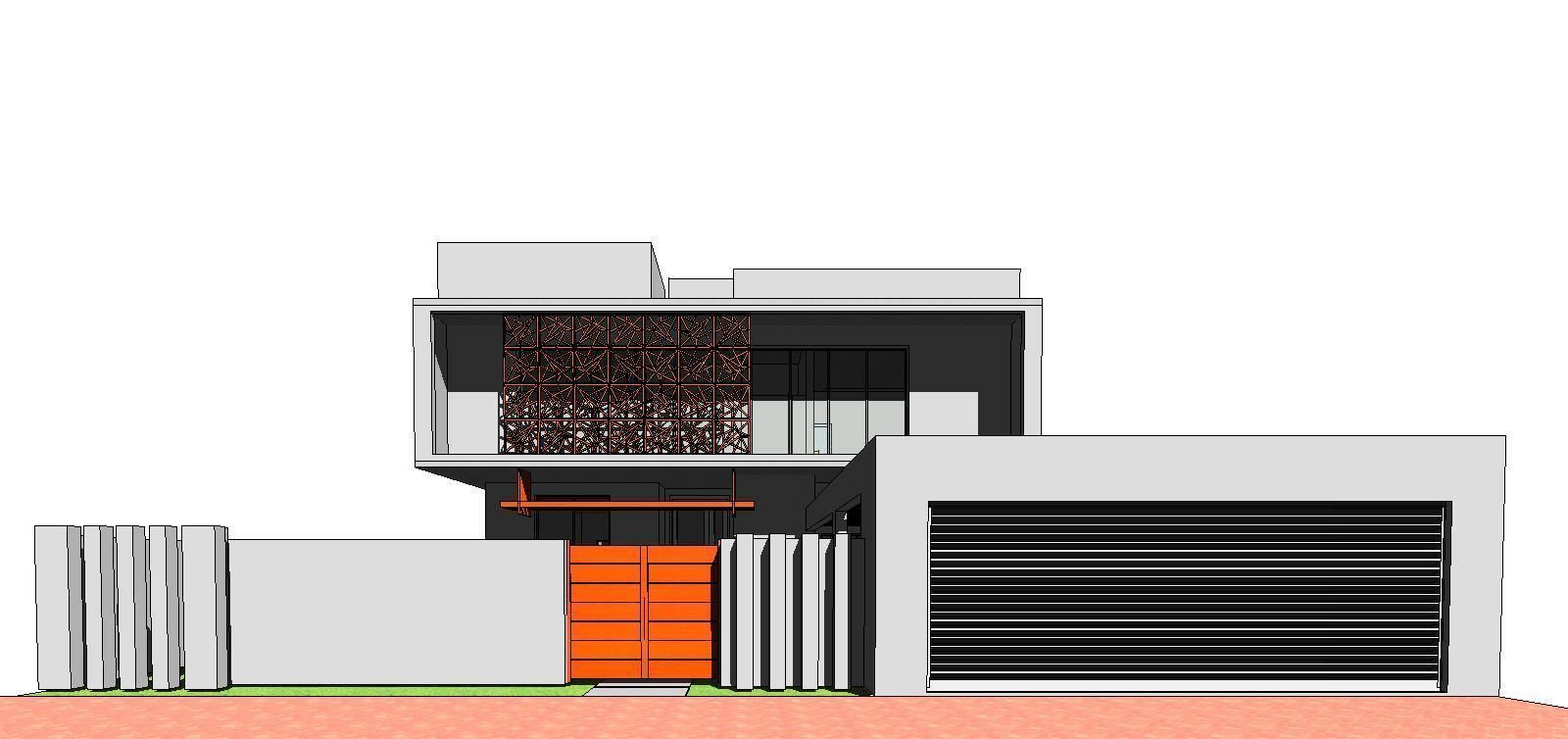 Urban House Concept 3D model_3