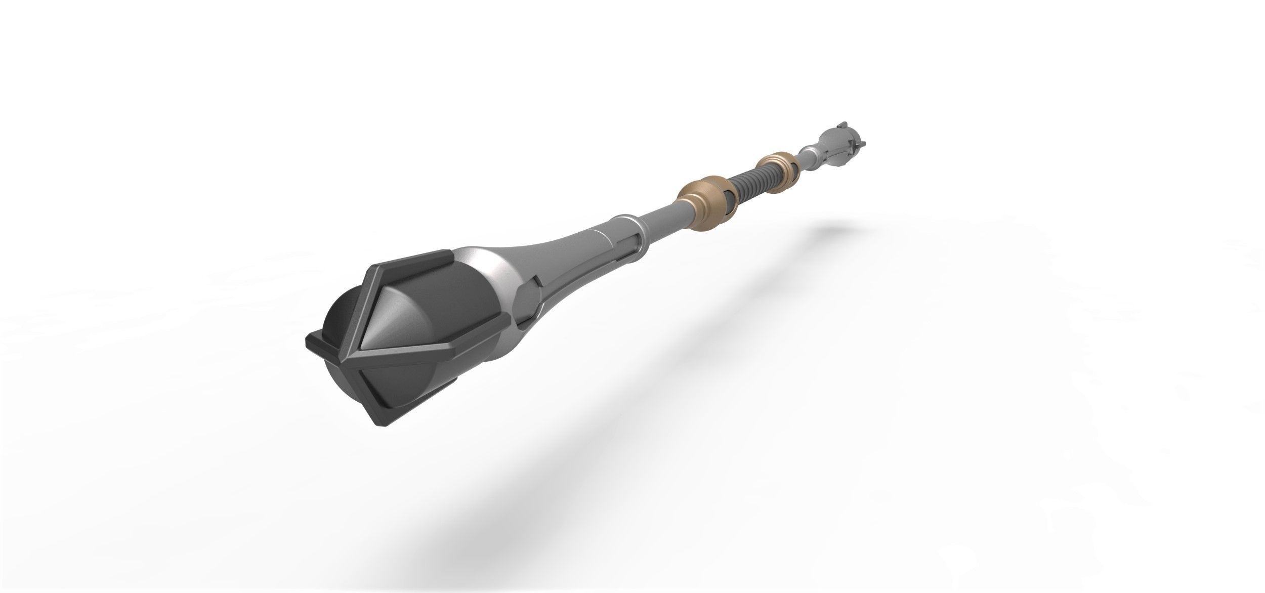 Reinforced staff from the game Final Fantasy 7 Remake 3D print model_2