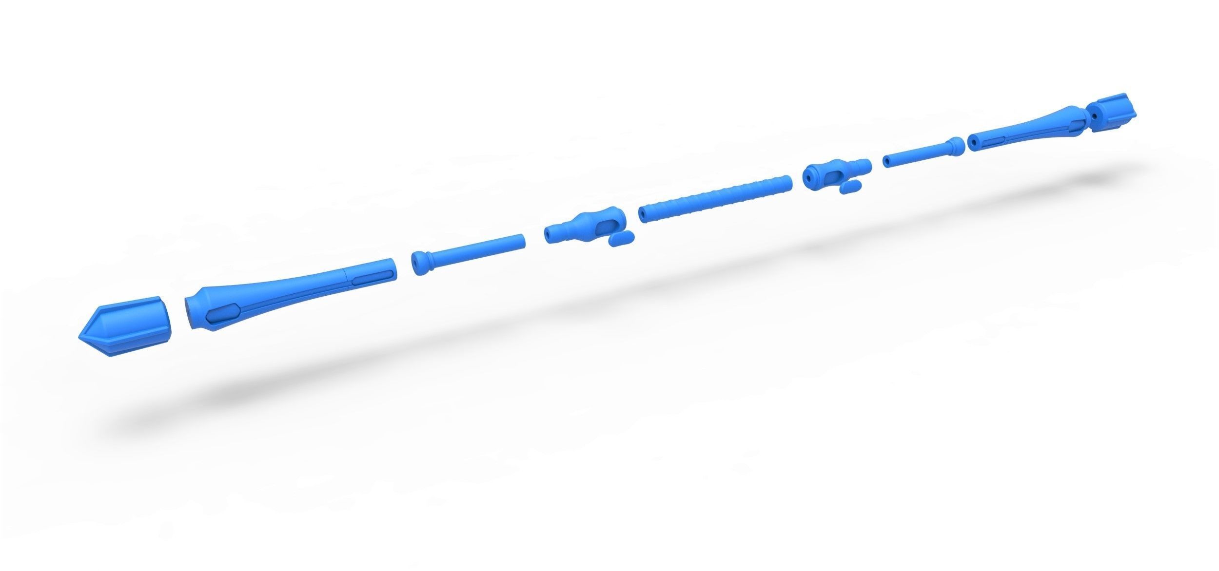 Reinforced staff from the game Final Fantasy 7 Remake 3D print model_6