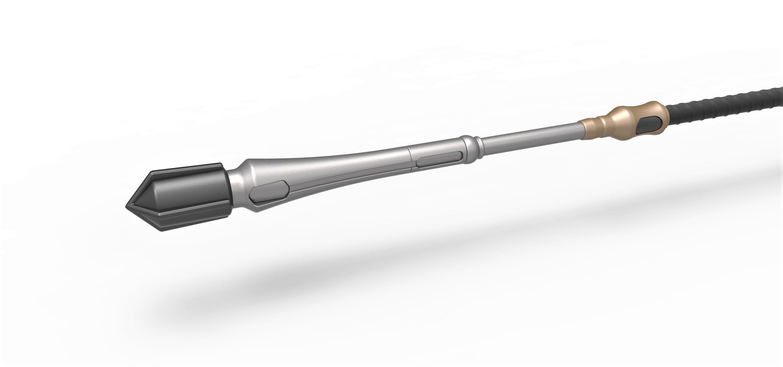 Reinforced staff from the game Final Fantasy 7 Remake 3D print model_5