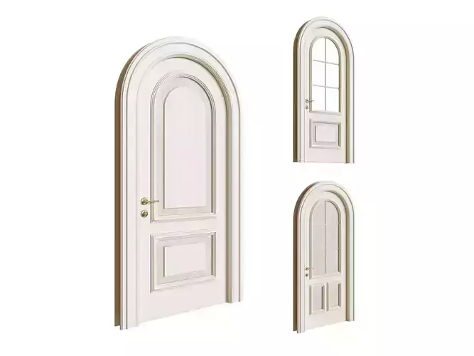 Arc doors - classic style 3D model
