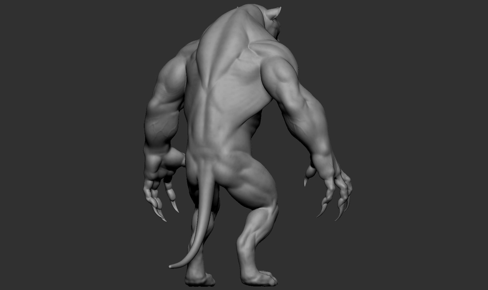 Humanoid Lion- Highpoly Zbrush project 3D model_24