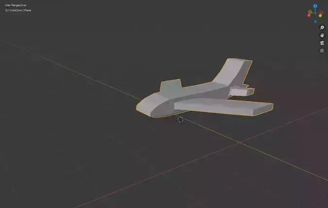 LowPolyPlane airplane in program