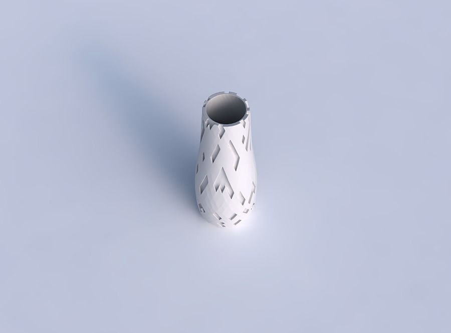 Vase with cavities 3D print model_1