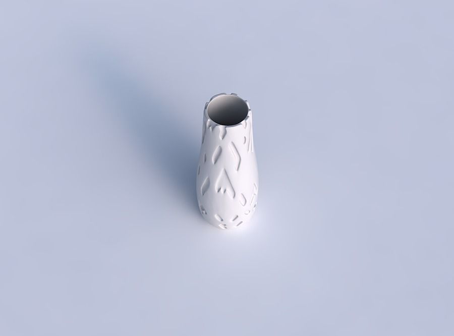Vase with cavities smooth 3D print model_1