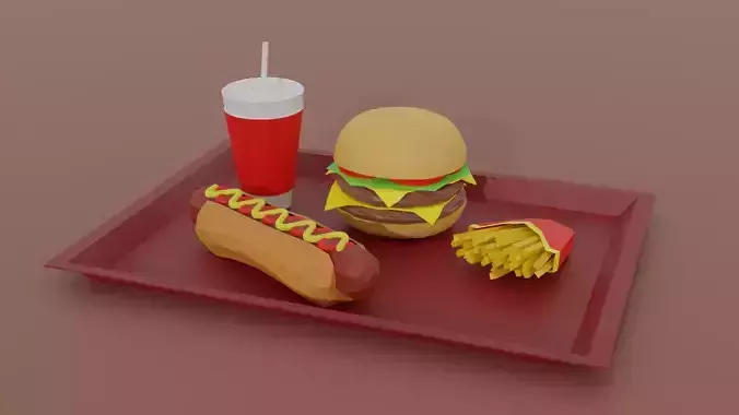 Burger Fries Hotdog Soda FastFood