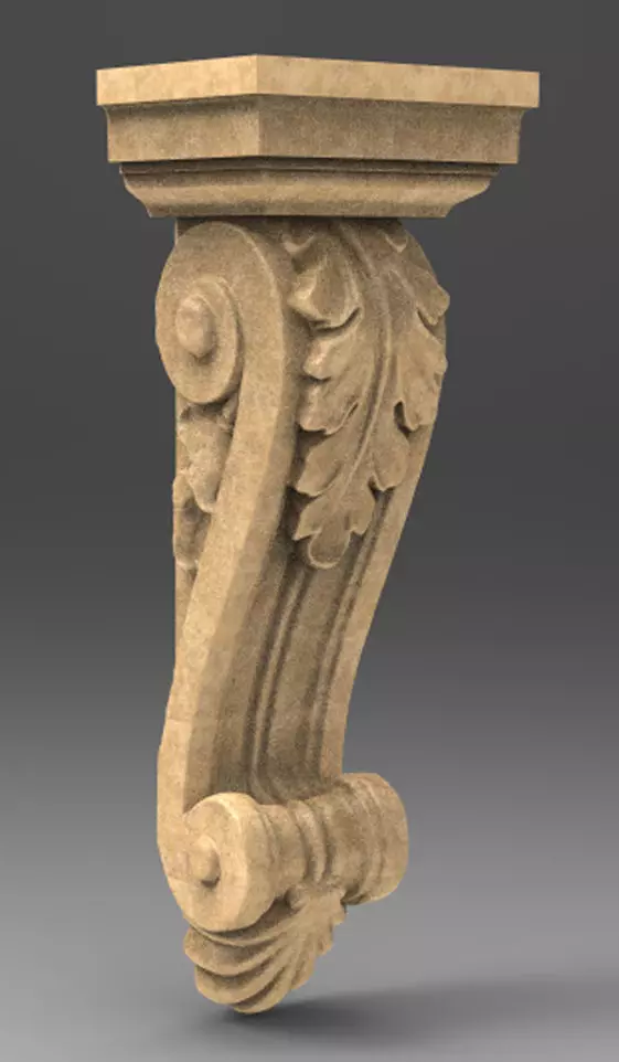 Corbel Decorative 5  3D STL model 3D print model_0