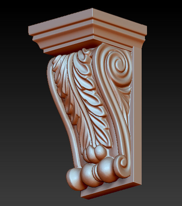 Pack Corbel Decorative Collection 3D model 3D print model_8