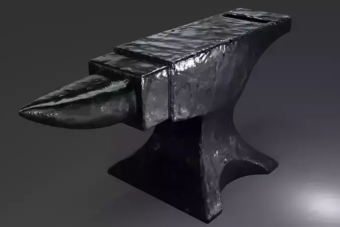 Anvil and iron material