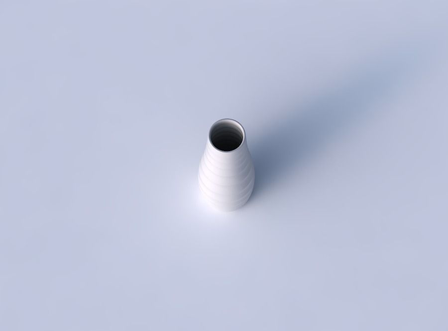 Vase with curved horizontal sections 3D print model_2