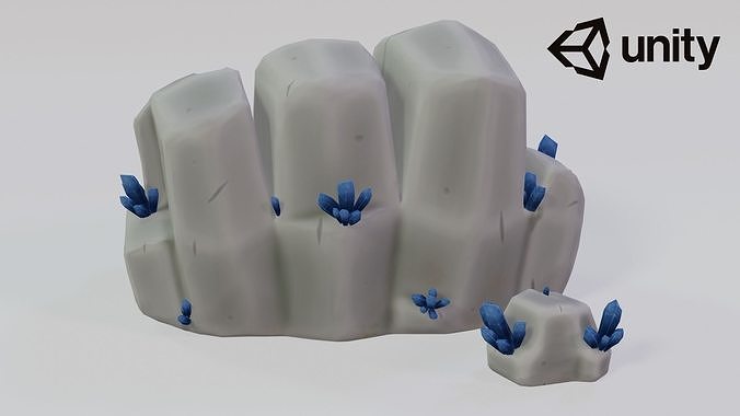 Ore mineral Low-poly 3D model